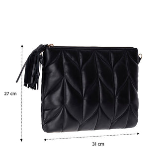 Jewel Leather Women's Bag, Black - BlackBrook Case