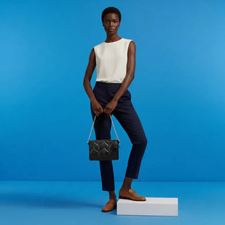 Jewel Leather Women's Bag, Black - BlackBrook Case