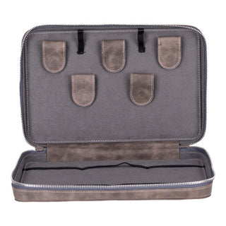 Leather Travel Cable Organizer – Brown - BlackBrook Case