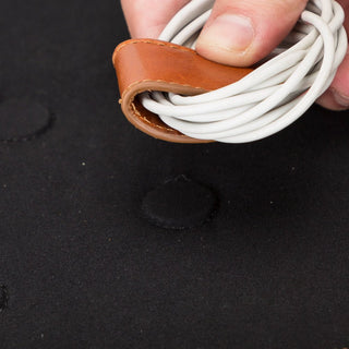 Leather Travel Cable Organizer – Brown - BlackBrook Case