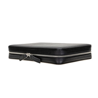 Leather Travel Cable Organizer – Pebble Black - BlackBrook Case