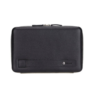 Leather Travel Cable Organizer – Pebble Black - BlackBrook Case