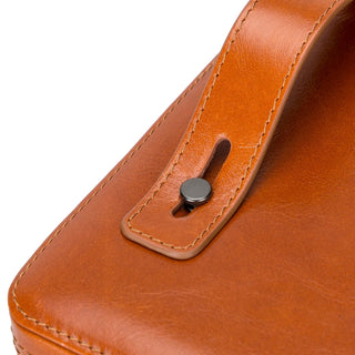 Leather Travel Cable Organizer – Rustic Tan - BlackBrook Case