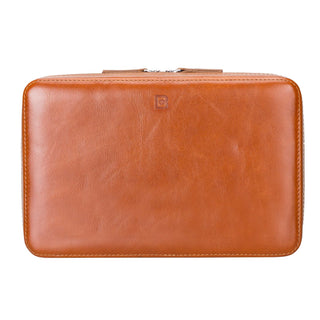 Leather Travel Cable Organizer – Rustic Tan - BlackBrook Case