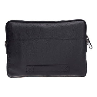 Leeds Slim Leather Laptop / Tablet Sleeve, Black - UnBranded