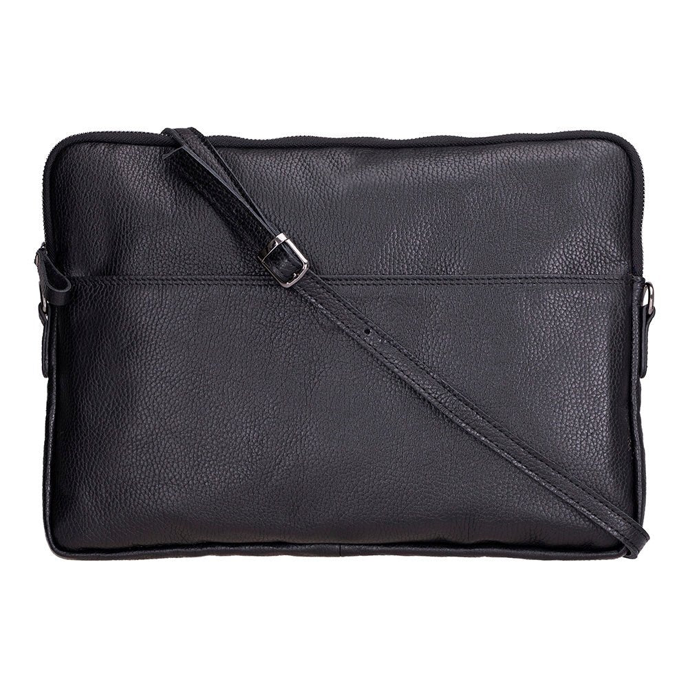 Leeds Slim Leather Laptop / Tablet Sleeve, Black – BlackBrook Case