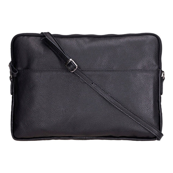 Leeds Slim Leather Laptop Tablet Sleeve Slim leather laptop sleeve with a soft suede lining and natural patina that deepens over time.