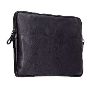 Leeds Slim Leather Laptop / Tablet Sleeve, Black - UnBranded
