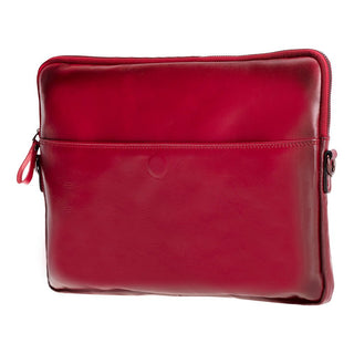 Leeds Slim Leather Laptop / Tablet Sleeve, Red - UnBranded