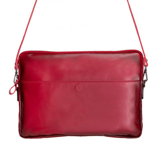 Leeds Slim Leather Laptop / Tablet Sleeve, Red - UnBranded