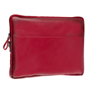 Leeds Slim Leather Laptop / Tablet Sleeve, Red - UnBranded