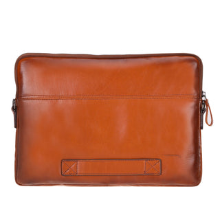 Leeds Slim Leather Laptop / Tablet Sleeve, Tan - UnBranded