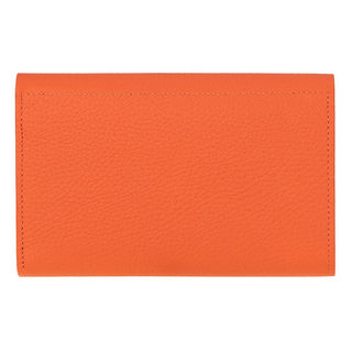 Linea Leather Women's Wallet, Orange - UnBranded
