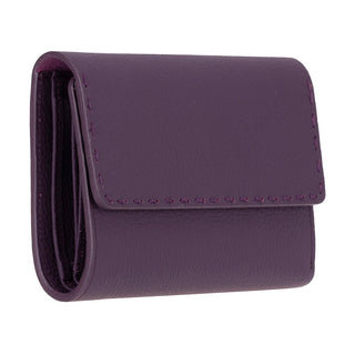 Linea Leather Women's Wallet, Purple - UnBranded