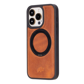 Loop Leather Snap - On Case – iPhone 15 Pro, Golden Brown - BlackBrook Case