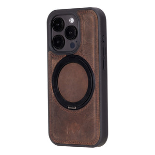 Loop Leather Snap - On Case – iPhone 15 Pro Max, Distressed Coffee - BlackBrook Case