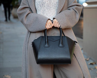 Lorenza Leather Women's Bag, Medium, Black - UnBranded