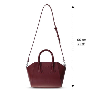 Lorenza Leather Women's Bag, Medium, Bordeaux - BlackBrook Case