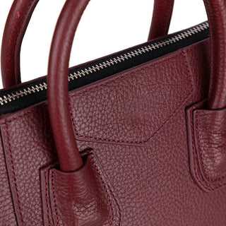 Lorenza Leather Women's Bag, Medium, Bordeaux - BlackBrook Case