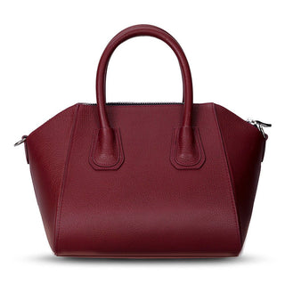 Lorenza Leather Women's Bag, Medium, Bordeaux - BlackBrook Case