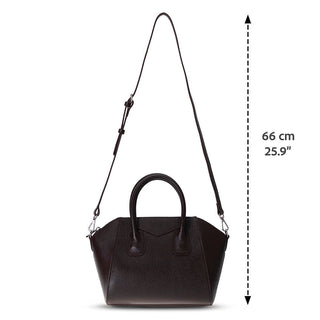 Lorenza Leather Women's Bag, Medium, Brown - BlackBrook Case