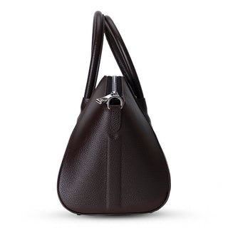 Lorenza Leather Women's Bag, Medium, Brown - BlackBrook Case