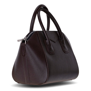 Lorenza Leather Women's Bag, Medium, Brown - BlackBrook Case
