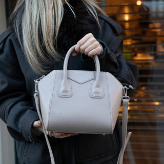 Lorenza Leather Women's Bag, Medium, Mink - BlackBrook Case