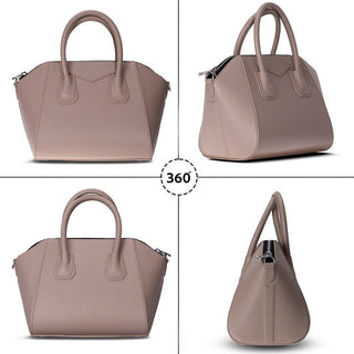 Lorenza Leather Women's Bag, Medium, Mink - BlackBrook Case