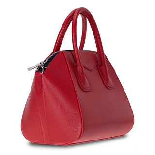 Lorenza Leather Women's Bag, Medium, Red - BlackBrook Case