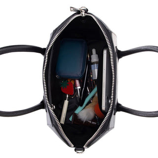 Lorenza Leather Women's Bag, Small, Black - BlackBrook Case