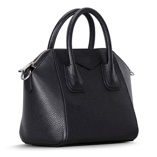 Lorenza Leather Women's Bag, Small, Black - BlackBrook Case