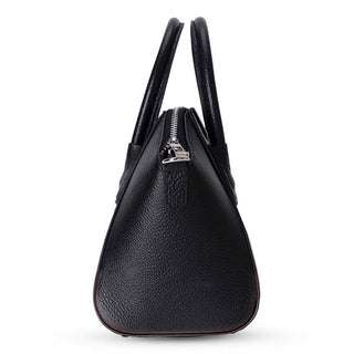 Lorenza Leather Women's Bag, Small, Black - BlackBrook Case