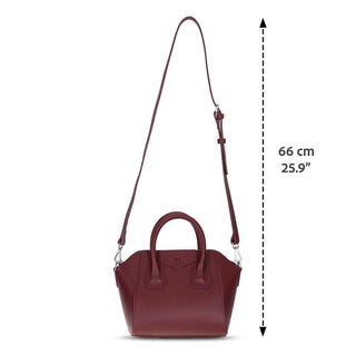 Lorenza Leather Women's Bag, Small, Bordeaux - BlackBrook Case