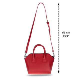 Lorenza Leather Women's Bag, Small, Red - UnBranded