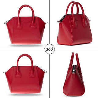 Lorenza Leather Women's Bag, Small, Red - UnBranded