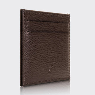 Milano Men’s Slim Leather Card Holder – Mapi Edition, Brown