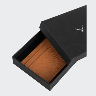 Milano Men’s Slim Leather Card Holder – Mapi Edition, Camel