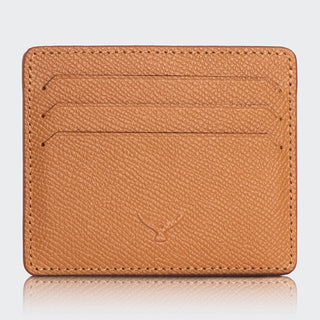 Napoli Men’s Leather Card Holder with Rounded Slots – Mapi Edition, Brown