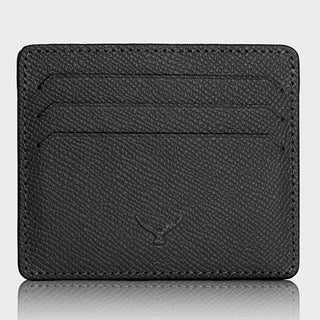Napoli Men’s Leather Card Holder with Rounded Slots – Mapi Edition, Gray