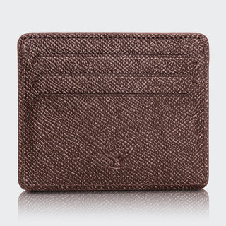 Napoli Men’s Leather Card Holder with Rounded Slots – Mapi Edition, Camel