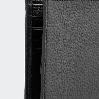 Genova Men’s Leather Bifold Wallet – Mapi Edition, Black