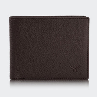Genova Men’s Leather Bifold Wallet – Mapi Edition, Black