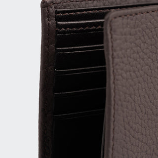 Genova Men’s Leather Bifold Wallet – Mapi Edition, Black