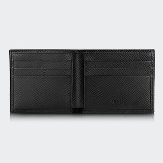 Torino Men’s Leather Bifold Wallet – Mapi Edition, Black