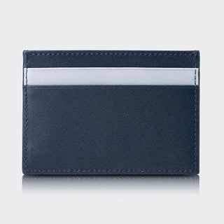 Pisa Men’s Dual-Color Leather Card Holder – Mapi Edition, Black & Beige
