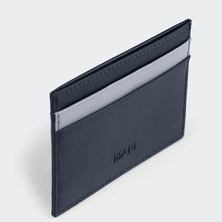 Pisa Men’s Dual-Color Leather Card Holder – Mapi Edition, Black & Beige