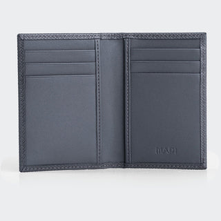 Ravenna Unisex Booktype Leather Card Holder – Mapi Edition, Black