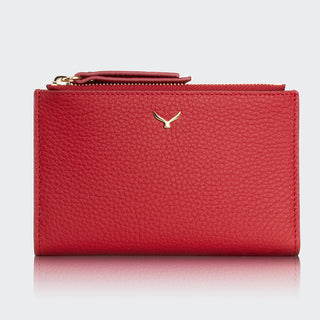 Siena Women’s Two-Pocket Leather Wallet – Mapi Edition, Red