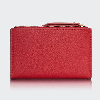 Siena Women’s Two-Pocket Leather Wallet – Mapi Edition, Red